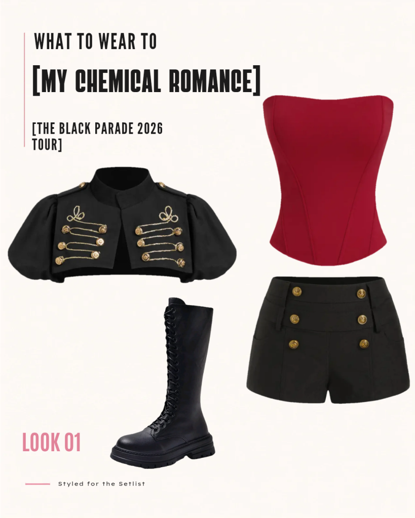 What to wear to a My Chemical Romance concert - Black Parade 2026 